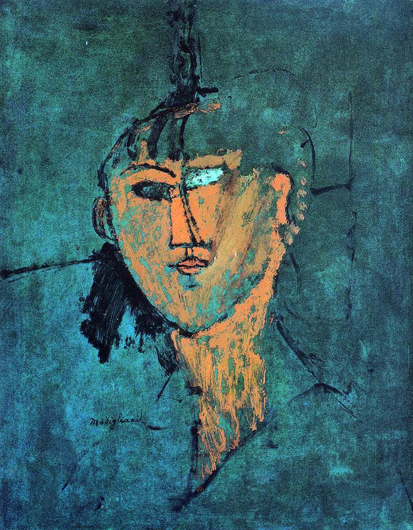  Amedeo Modigliani Head - Canvas Art Print