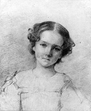  Jr. George Augustus Baker Head of a Girl (from McGuire Scrapbook) - Canvas Art Print