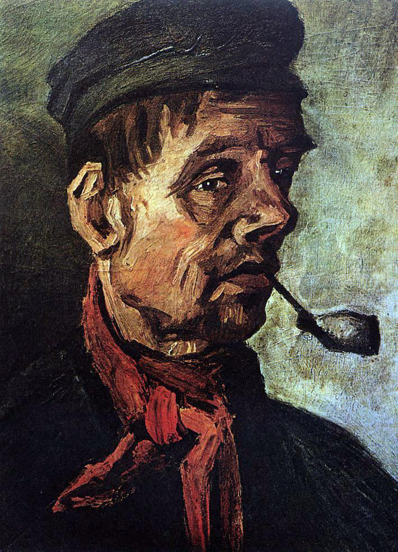  Vincent Van Gogh Head of a Peasant with a Pipe - Canvas Art Print