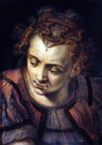  The Elder Frans Floris Head of a Woman - Canvas Art Print