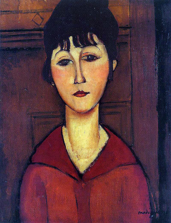  Amedeo Modigliani Head of a Young Girl - Canvas Art Print