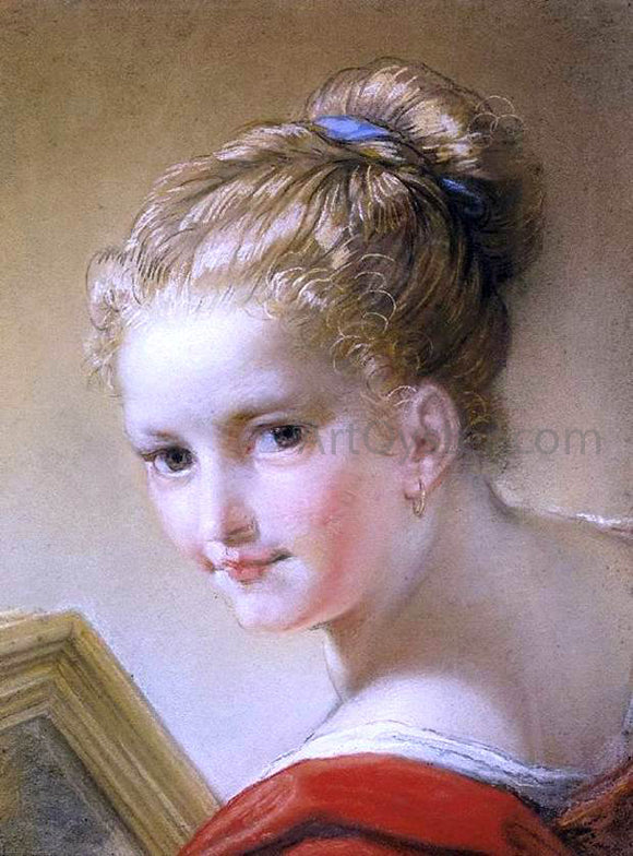 Benedetto Luti Head of a Young Girl - Canvas Art Print