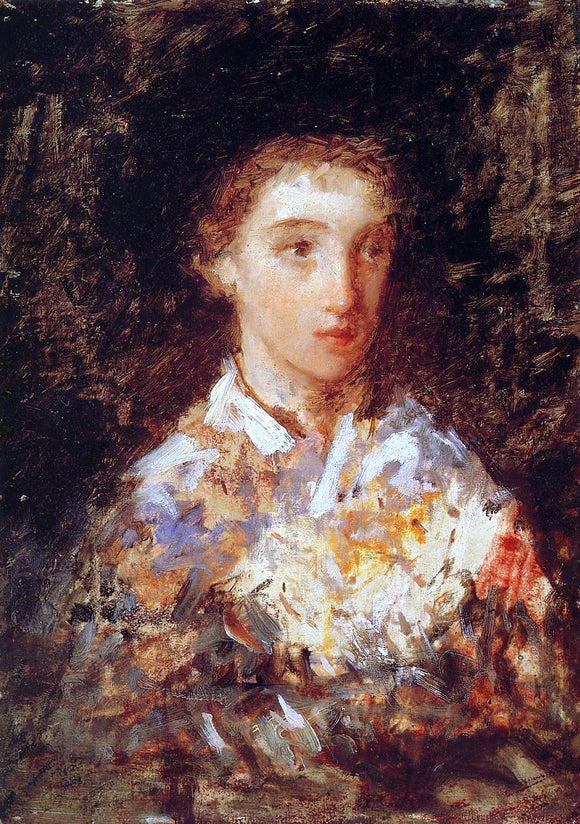 Mary Cassatt Head of a Young Girl - Canvas Art Print