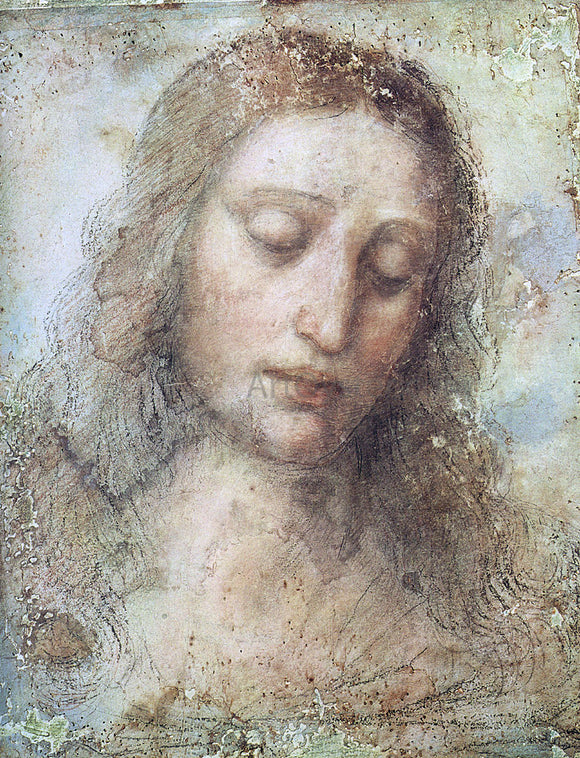  Leonardo Da Vinci Head of Christ - Canvas Art Print