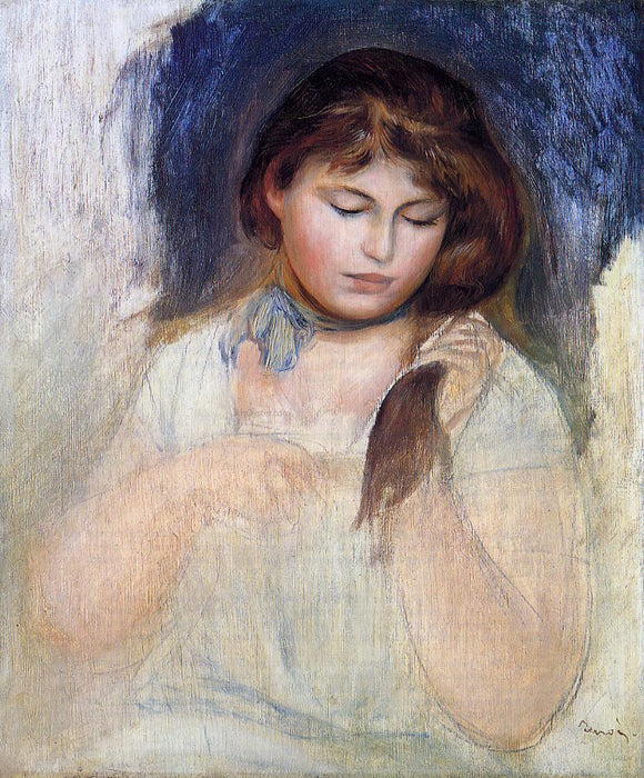  Pierre Auguste Renoir Head of Gabrielle - Canvas Art Print