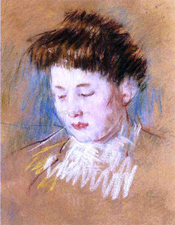  Mary Cassatt Head of Julie, Looking Down - Canvas Art Print