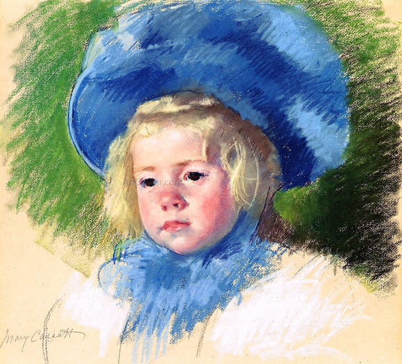  Mary Cassatt Head of Simone in a Large Plumes Hat, Looking Left - Canvas Art Print