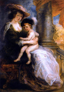  Peter Paul Rubens Helena Fourment with her Son Francis - Canvas Art Print