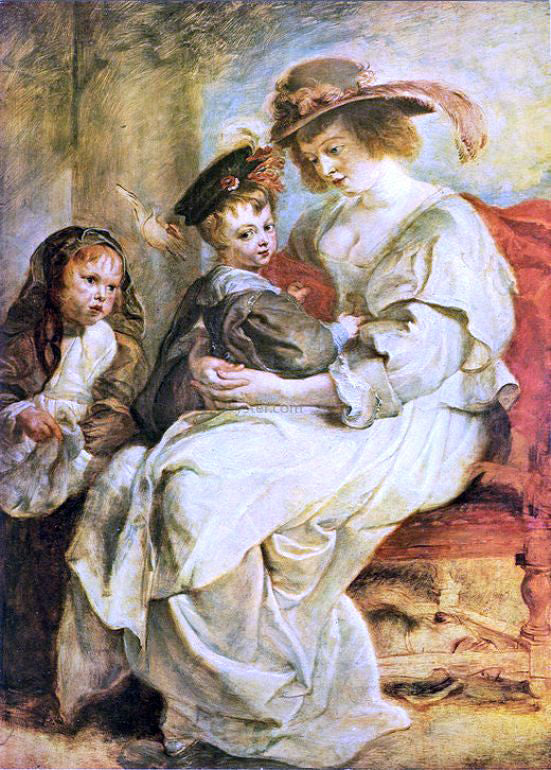  Peter Paul Rubens Helene Fourment with her Children - Canvas Art Print