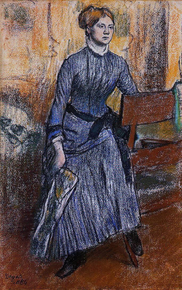  Edgar Degas Helene Rouart (also known as Madame Marin) - Canvas Art Print
