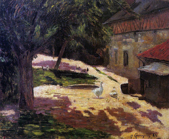  Paul Gauguin Henhouse - Canvas Art Print
