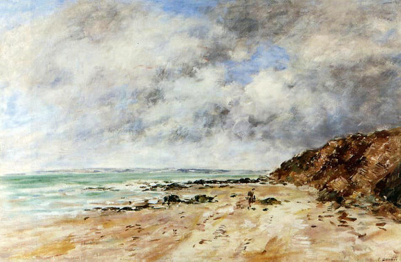  Eugene-Louis Boudin Hennequeville, near Trouville - Canvas Art Print