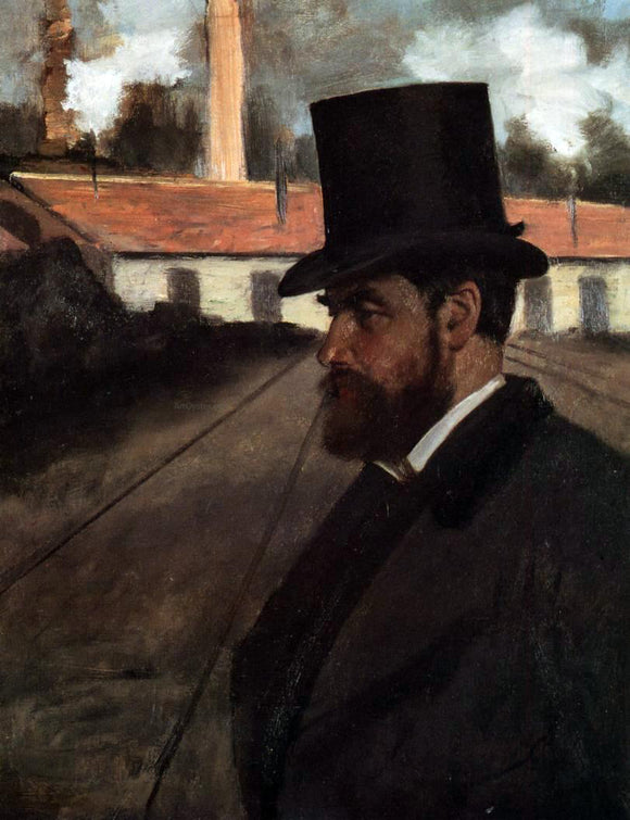  Edgar Degas Henri Rouart in Front of His Factory - Canvas Art Print