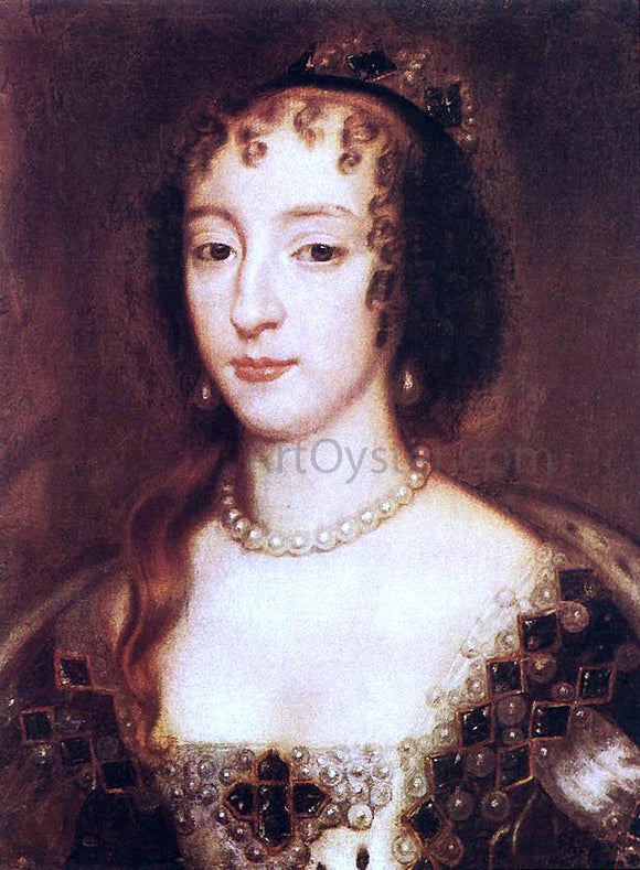  Sir Peter Lely Henrietta Maria of France, Queen of England - Canvas Art Print
