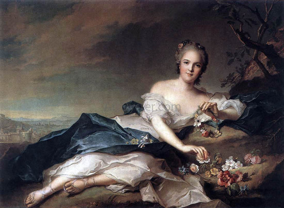  Jean-Marc Nattier Henriette of France as Flora - Canvas Art Print