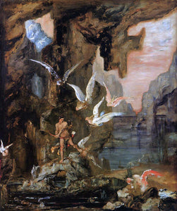  Gustave Moreau Hercules at Lake Stymphalos - Canvas Art Print