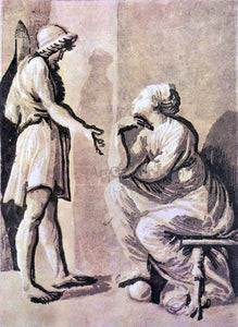  Ugo Da Carpi Hero and Sibyl - Canvas Art Print