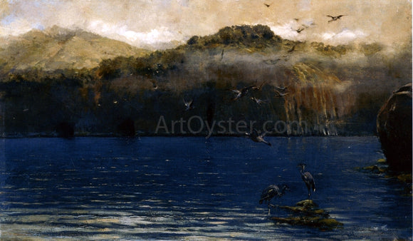  Alceste Campriani Herons along the Amalfi Coast - Canvas Art Print