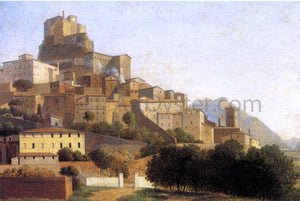  Alexandre-Hyacinthe Dunouy Hill Town in Italy - Canvas Art Print