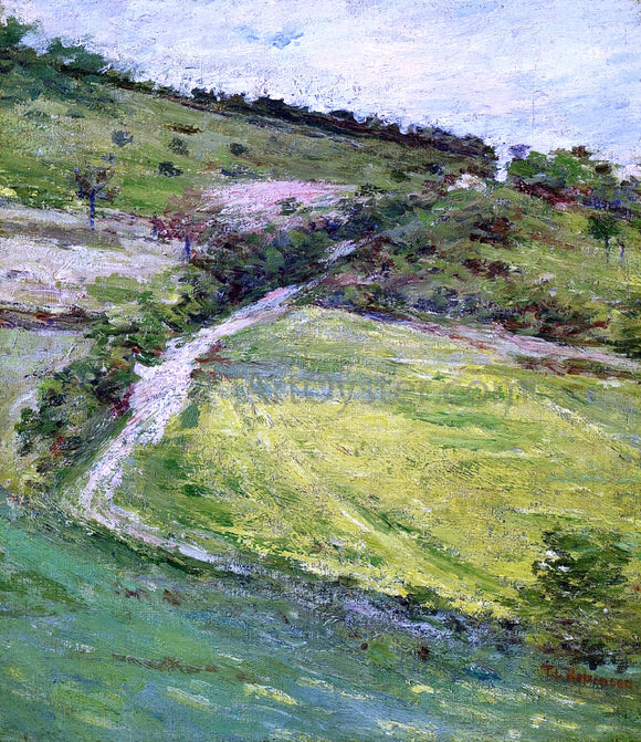  Theodore Robinson Hillside in Giverny, France - Canvas Art Print