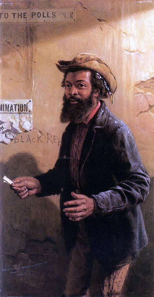  Thomas Waterman Wood His First Vote - Canvas Art Print
