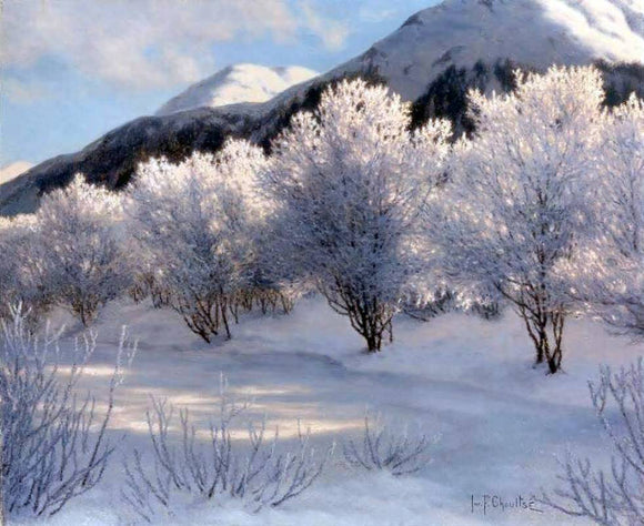  Ivan Fedorovich Choultse Hiver, Haute Savoie, Suisse - Canvas Art Print