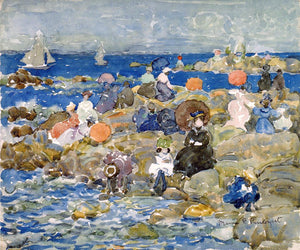  Maurice Prendergast A Holiday, Nahant - Canvas Art Print