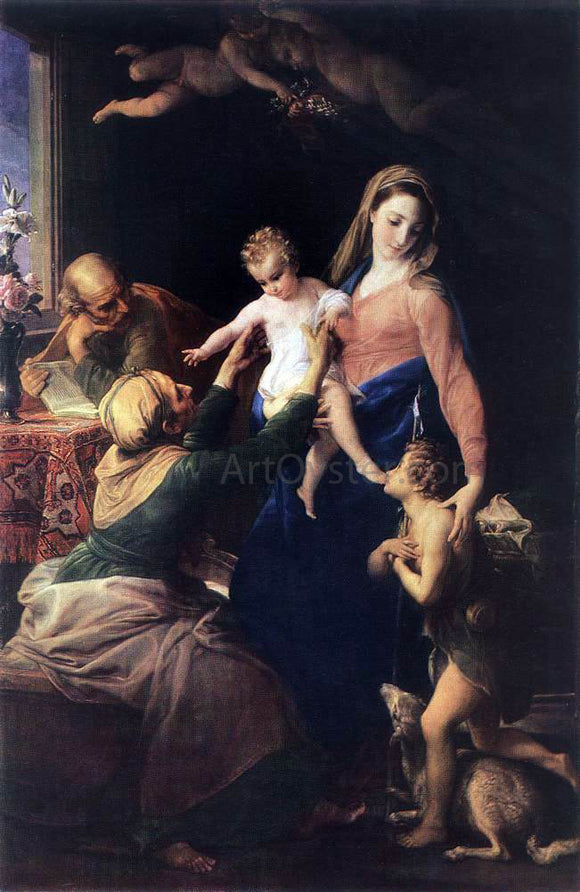  Pompeo Girolamo Batoni Holy Family - Canvas Art Print