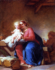  Hugues Taraval Holy Family - Canvas Art Print