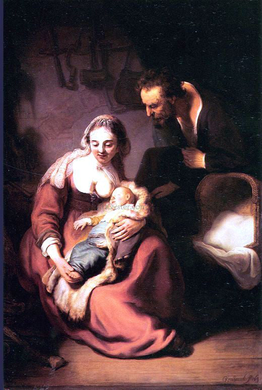  Rembrandt Van Rijn Holy Family - Canvas Art Print
