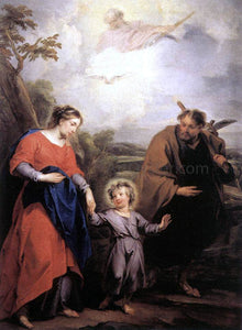  Jacob De Wit Holy Family and Trinity - Canvas Art Print