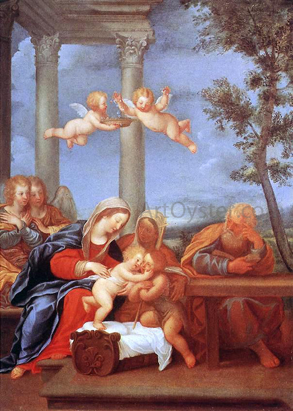  Francesco Albani Holy Family - Canvas Art Print