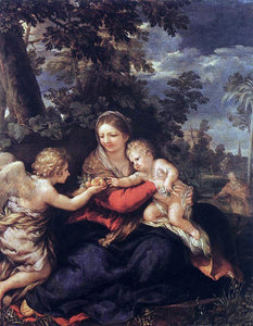  Pietro Da Cortona Holy Family Resting on the Flight to Egypt - Canvas Art Print