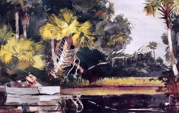  Winslow Homer Homasassa Jungle - Canvas Art Print