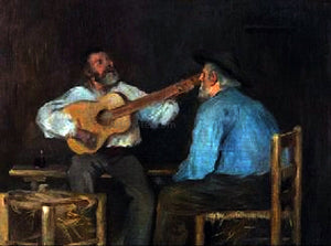  Luis Graner Hombres Tocando la Guitarra - Canvas Art Print