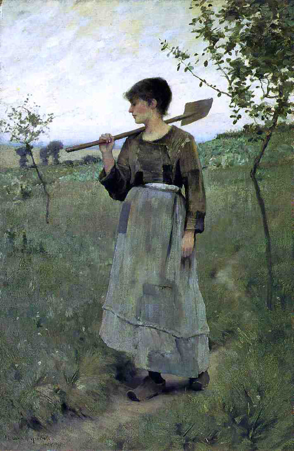  Charles Sprague Pearce Home From the Fields - Canvas Art Print