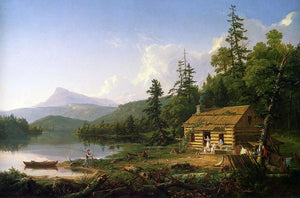  Thomas Cole Home in the Woods - Canvas Art Print