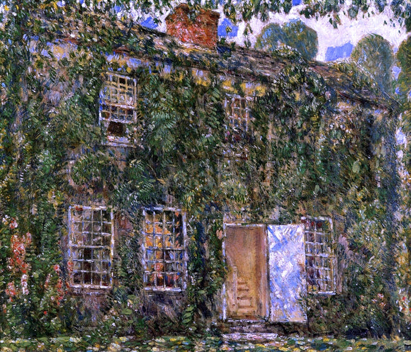  Frederick Childe Hassam A Home Sweet Home Cottage, East Hampton - Canvas Art Print