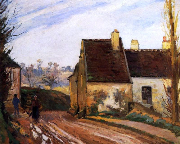  Camille Pissarro Homes near the Osny - Canvas Art Print