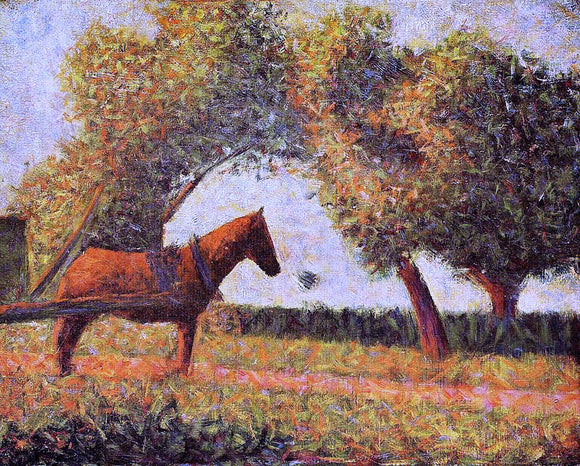  Georges Seurat The Horse - Canvas Art Print