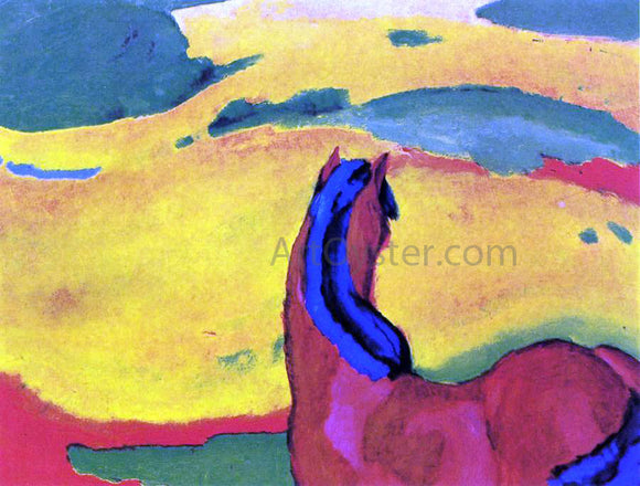  Franz Marc Horse in a Landscape - Canvas Art Print