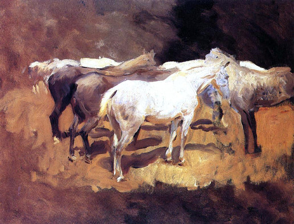  John Singer Sargent Horses at Palma - Canvas Art Print