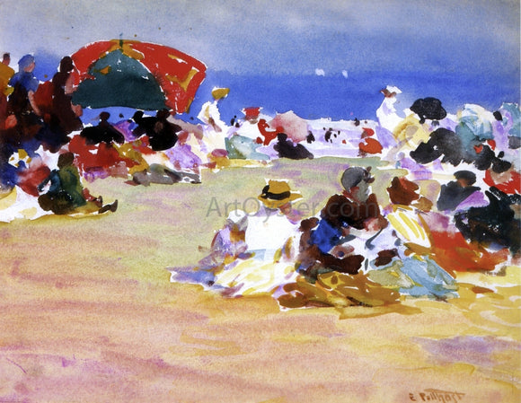  Edward Potthast Hot Summer Day - Canvas Art Print