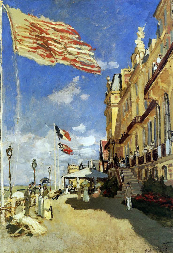  Claude Oscar Monet Hotel des Roches Noires, Trouville - Canvas Art Print