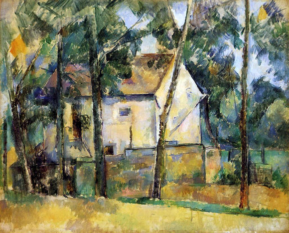  Paul Cezanne House and Trees - Canvas Art Print