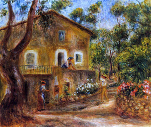  Pierre Auguste Renoir A House in Collett at Cagnes - Canvas Art Print