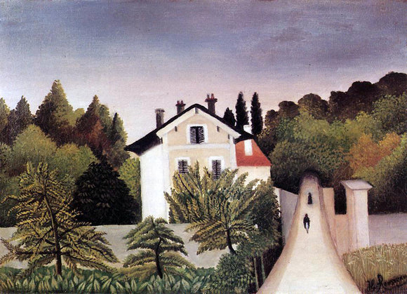  Henri Rousseau House on the Outskirts of Paris - Canvas Art Print