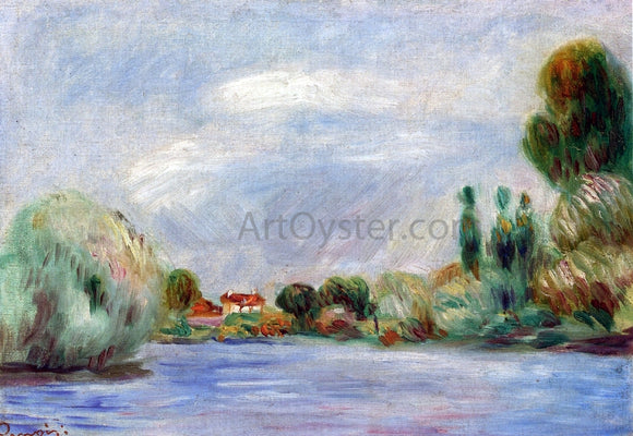  Pierre Auguste Renoir House on the River - Canvas Art Print