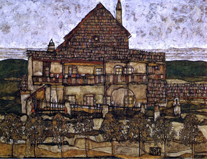  Egon Schiele House with Shingles - Canvas Art Print