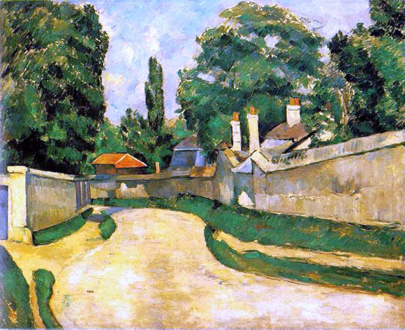  Paul Cezanne Houses along a Road - Canvas Art Print